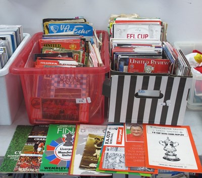 Lot 319 - Manchester United Programmes, 1970's and later...