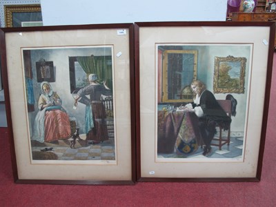 Lot 1445 - Arthur Hogg, a pair of signed Mozzotints 'The...