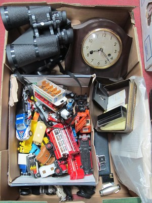 Lot 1024 - Novelty Lighter, razor, Smiths mantel clock,...