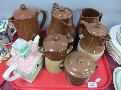 Lot 1165 - Four Lovatt's Hot Water Jugs, Langley jug,...