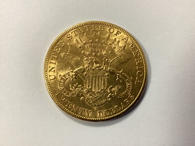 Lot 585 - 1906 USA Gold 'Double Eagle' $20 Coin, San...