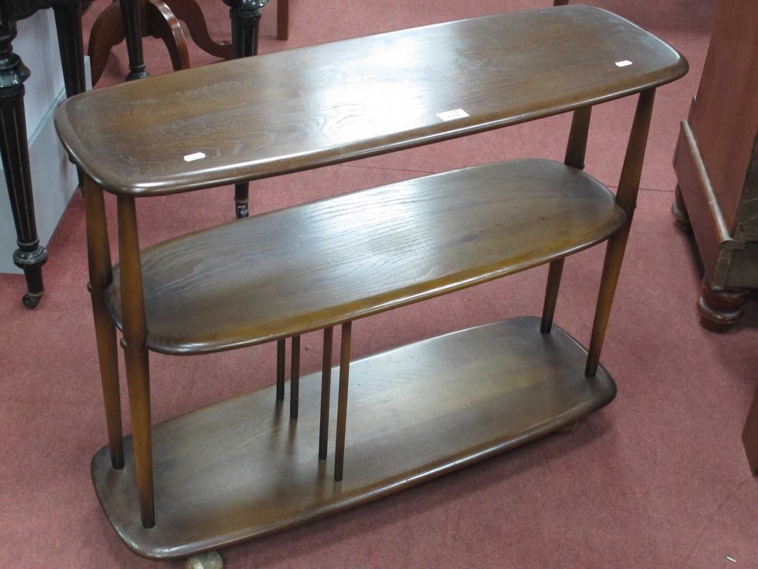 Lot 1518 - Ercol Tea Trolley, with central shelf,