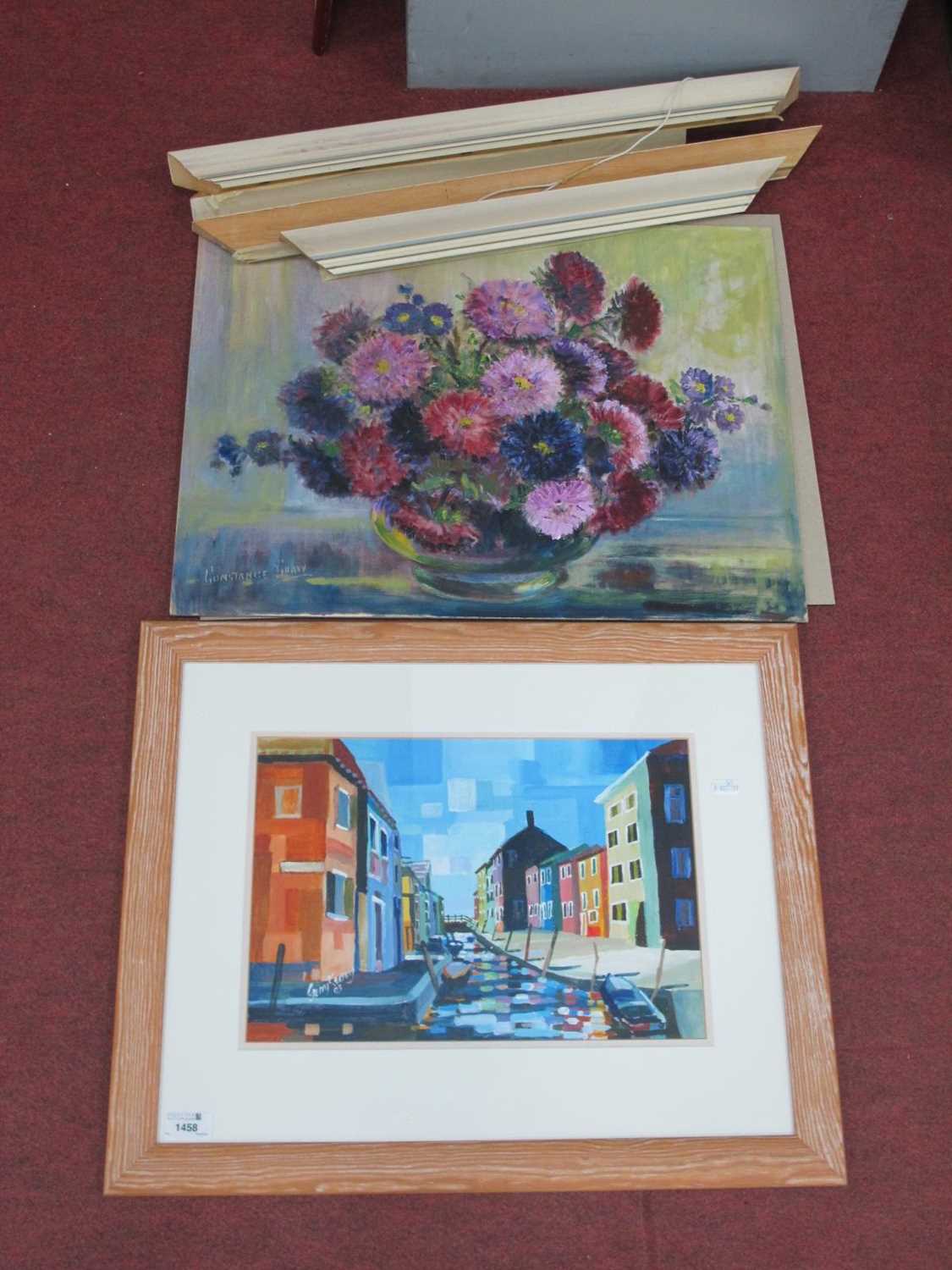 Lot 1511 - Gerry Kersey (Sheffield Artist) 'Burano' oil...