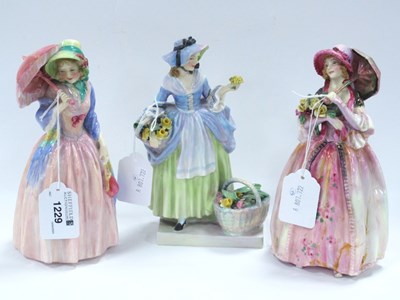 Lot 1229 - Royal Doulton Figurines 'Miss Demure', 'Spring...