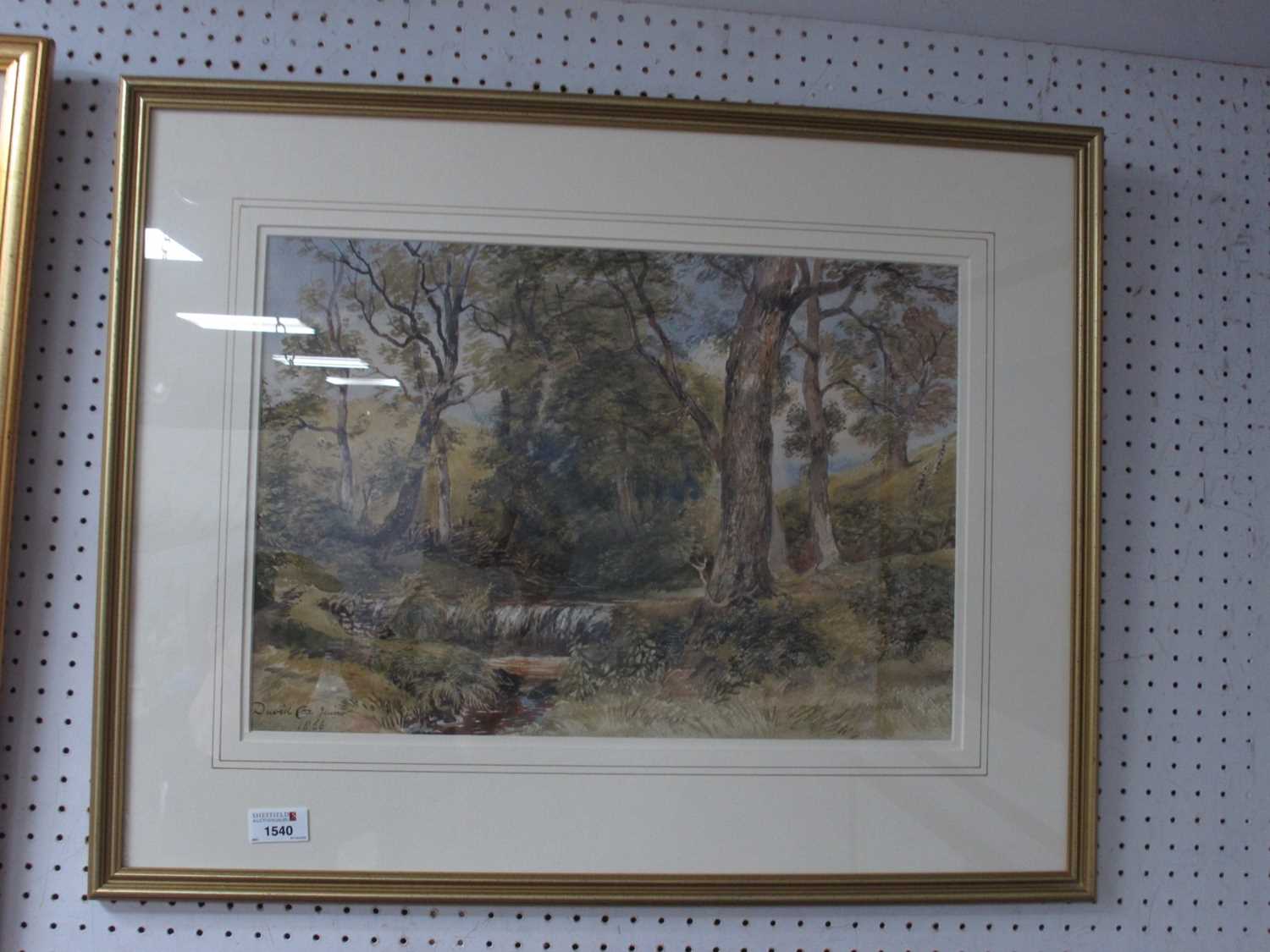 Lot 1540 - DAVID COX JUNIOR (1809-1885), Woodland Stream,...