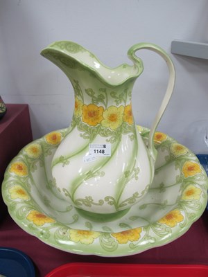 Lot 1148 - Middleport Early XX Century Floral Toilet Jug...