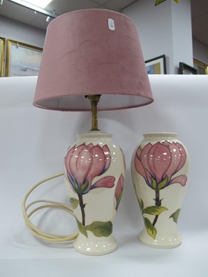 Lot 1175 - Moorcroft Pottery Vase, in the magnolia...