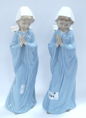 Lot 1224 - A Pair of Nao (Lladro) Large Porcelain Figures...