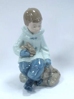 Lot 1219 - Nao (Lladro) Porcelain Figure of a Boy with...