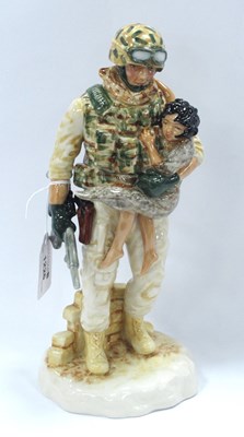 Lot 1226 - A Peggy Davies Character Figure "In the Arms...