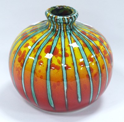 Lot 1247 - Anita Harris 'Brimstone' Marrakesh Vase, gold...