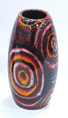 Lot 1237 - Anita Harris 'Labyrinth' Skittle Vase, gold...