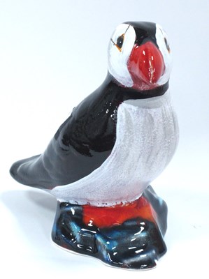 Lot 1250 - Anita Harris Model of a Puffin, in reactive...