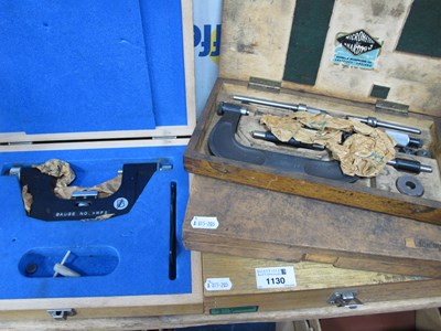 Lot 1130 - Bowers Micrometer's Gauge No MF2-4, Shardlow...