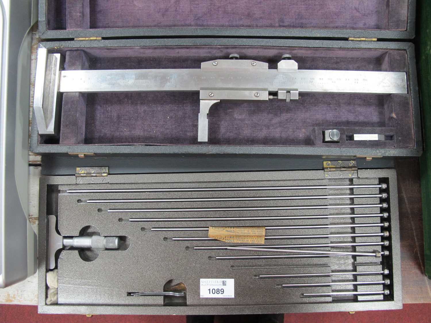 Lot 1089 - Moore-Wright Metric Depth Gauge, together with...
