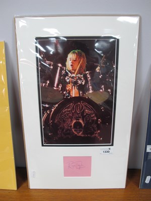 Lot 1330 - Queen, Roger Taylor Autograph, blue pen signed...