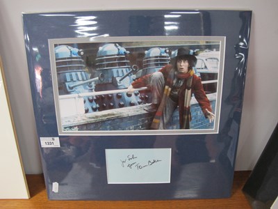 Lot 1331 - Dr Who. Tom Baker Autograph, black pen signed...