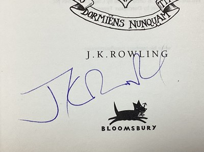 Lot 1395 - J.K. Rowling Autograph, blue pen signed...