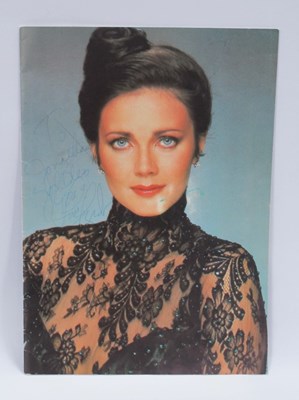 Lot 1287 - Lynda Carter, Autograph, blue pen signed...