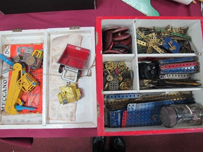 Lot 1339 - Vintage Meccano Parts:- One Box, together with...