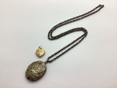 Lot 164 - A Modern 9ct Gold Heart Shape Locket Pendant, '...