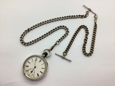 Lot 115 - An Openface Pocket Watch, the white dial with...