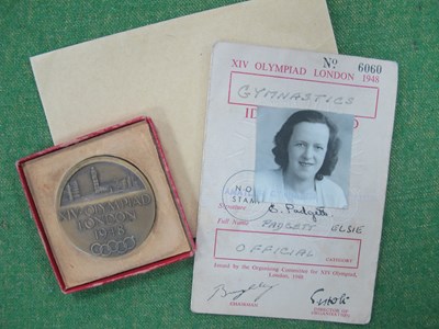 Lot 670 - Medal - London Olympics 1948, participation...