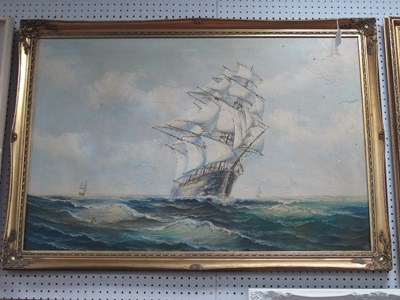 Lot 1426 - Brown?, Clipper Ships at Sea, mid to late XX...