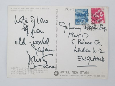 Lot 1288 - Dusty Springfield, Postcard from Japan sent by...