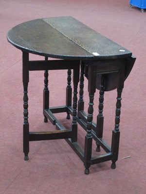 Lot 1550 - XVIII Century and Later Joined Oak Gateleg...