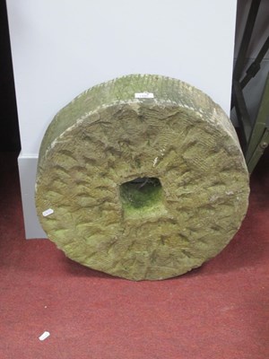 Lot 1480 - A Stone Millstone, 48cm wide.