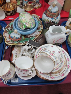 Lot 1167 - Aynsley Floral Tea Ware, of nineteen pieces,...