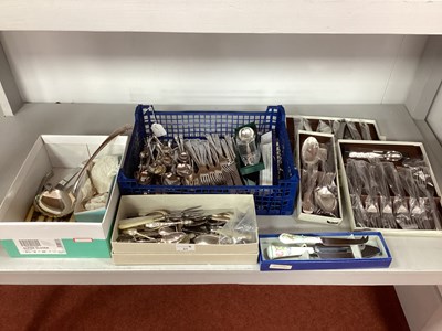 Lot 51 - Assorted Plated and Stainless Steel Cutlery,...