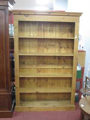 Lot 1488 - A Pine Open Bookcase with Four Shelves, 183cm...