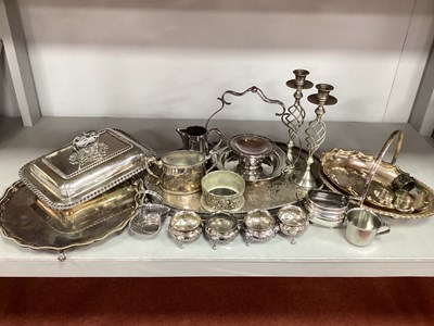 Lot 40 - Assorted Plated Ware, including rectangular...