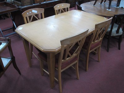 Lot 1507 - An Extending Oak Dining Table with two inner...