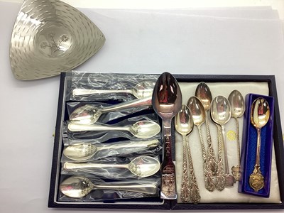 Lot 95 - Set of Six Hallmarked Silver Teaspoons, Gee &...