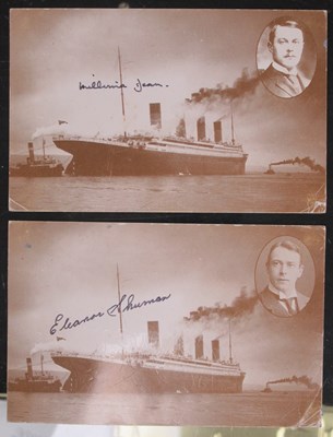 Lot 1297 - Titanic, Denis Cochrane postcards of The Ill...