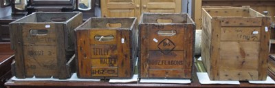 Lot 1502 - Wooden Advertising Crates, for Tetley Walker,...