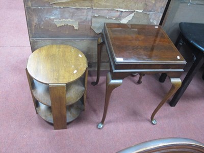 Lot 1521 - XX Century Mahogany Table, with a square top,...