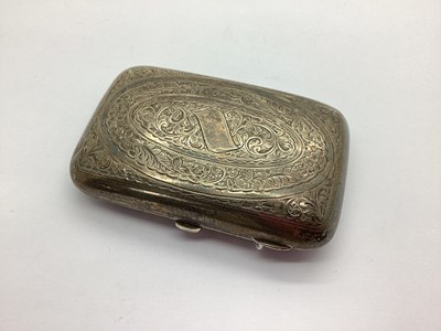 Lot 87 - A Hallmarked Silver Cigar Case, J&C,...