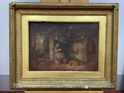 Lot 1246 - ALFRED PROVIS(1818-1890) 
Lady Peeling...