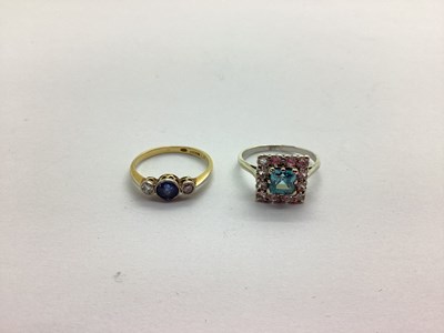 Lot 248 - An 18ct Gold Diamond Set Three Stone Ring,...