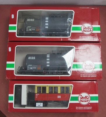 Lot 326 - Three L.G.B "G" Gauge Boxed Items of Rolling...