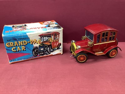 Lot 759 - A 1960's Battery Operated Tinplate Grand-Pa...