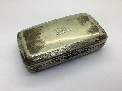 Lot 412 - Second Boer War Plated Box, with commemorative...