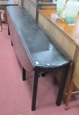 Lot 1522 - XVIII Century Style Ebonised Wake Table, with...