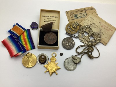 Lot 469 - WWI British Medal Duo, comprising British War...