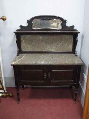 Lot 1490 - An Early XX Century Stained Mahogany Marble...