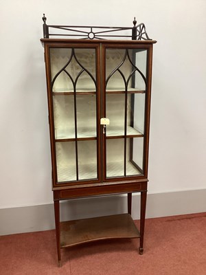 Lot 1468 - An Edwardian Inlaid Mahogany Display Cabinet,...